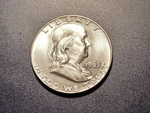 Gem BU 1963-D Franklin Half Dollar