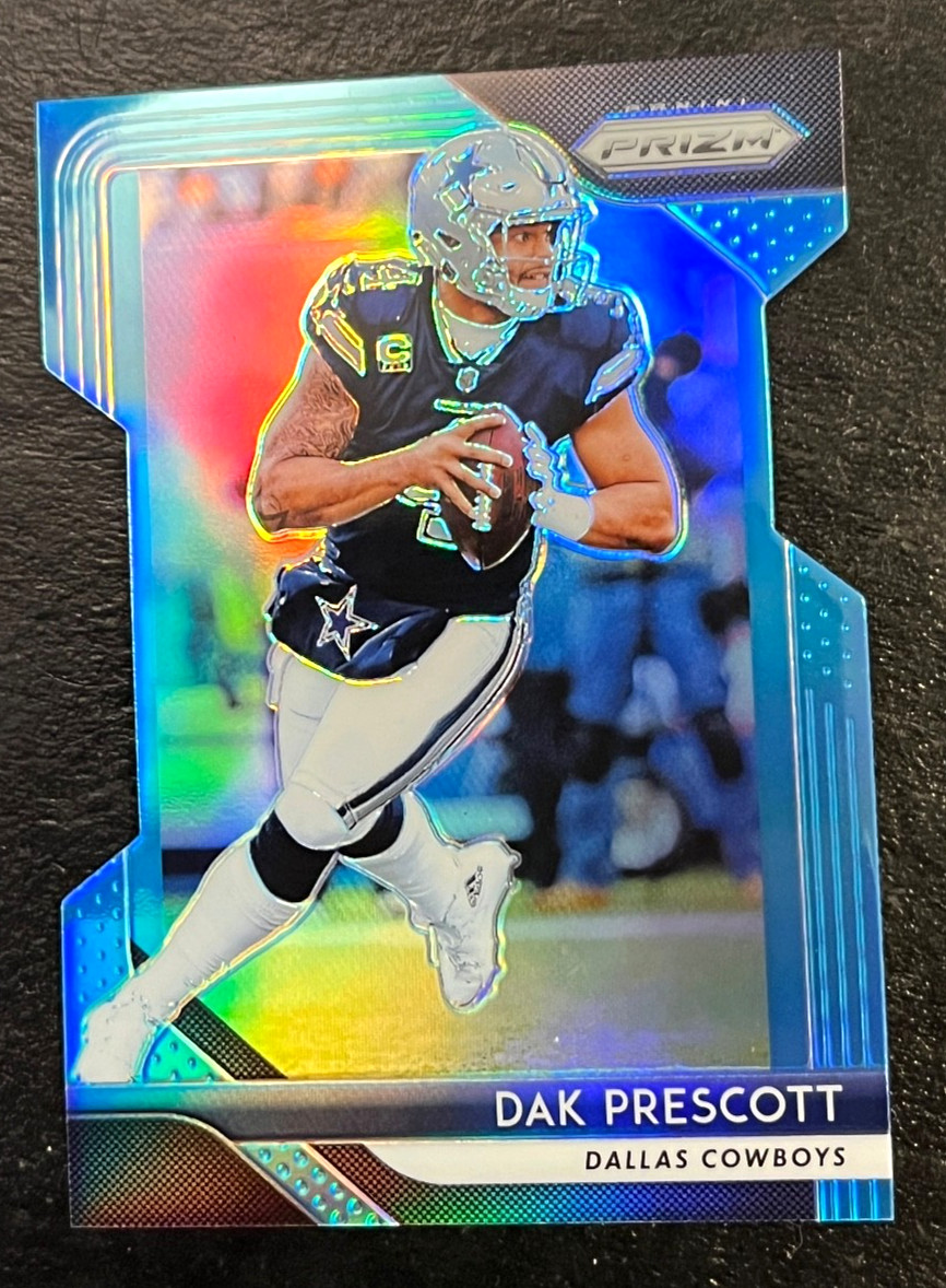 2018 Prizm Dak Prescott Light Blue Prizm Die Cut SP #'d 100/199