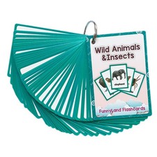 48 Pieces Animals Flash Cards Learning Toys for Classroom
