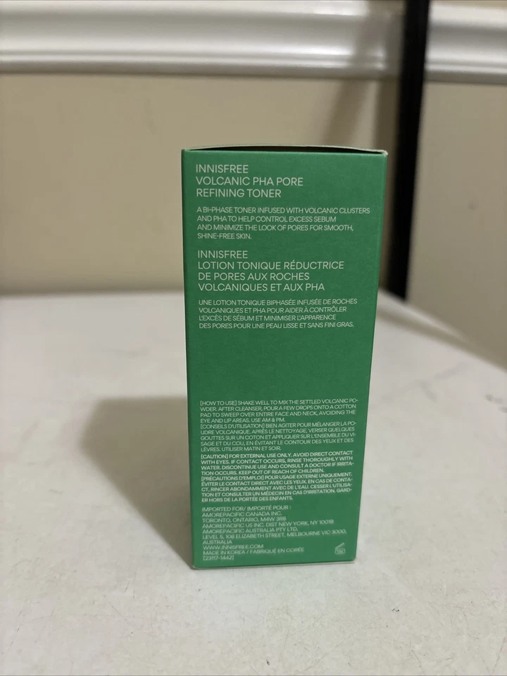 Tónico facial refinador de poros Innisfree Volcanic PHA 150 ml EXP 9/27 NUEVO EN CAJA Foto 2 de 4