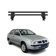 Menabo Dachträger Grundtäger für Seat Cordoba 1993-2002 50kg Alu Schwarz 2 tlg