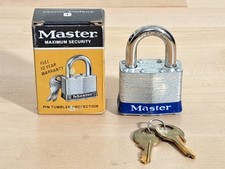 Master Lock Padlock Maximum Security Number 1 Standard 5/16 Shackle