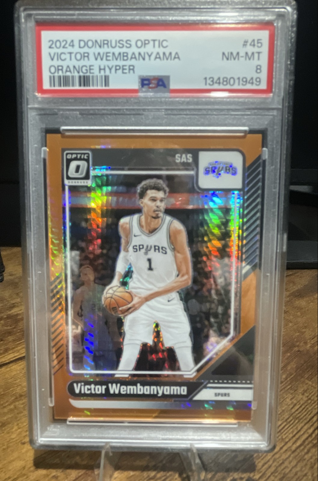2024-25 Panini Donruss Optic - Victor Wembanyama #45 Orange Hyper Prizm /299