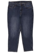 Crew Clothing Womens Cropped Jeans UK 14 Large W34 L24 Navy Blue Cotton CM16