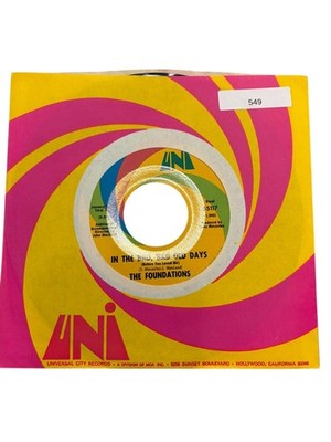 The Foundations - In The Bad, Bad Old Days 7'' Record 1969 UNI Pop Soul 45 RPM