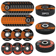 26-Pack Cut off Wheels Grinding Wheels Flap Disc Set - 20 Cut off Wheels丨3 Grind