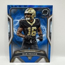 Bub Means 2024 Topps Resurgence Football RC /99 New Orleans Saints