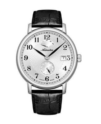 ADRIATICA Men Automatic Casual Watch Classic Dress Silver Dial Waterproof Swiss
