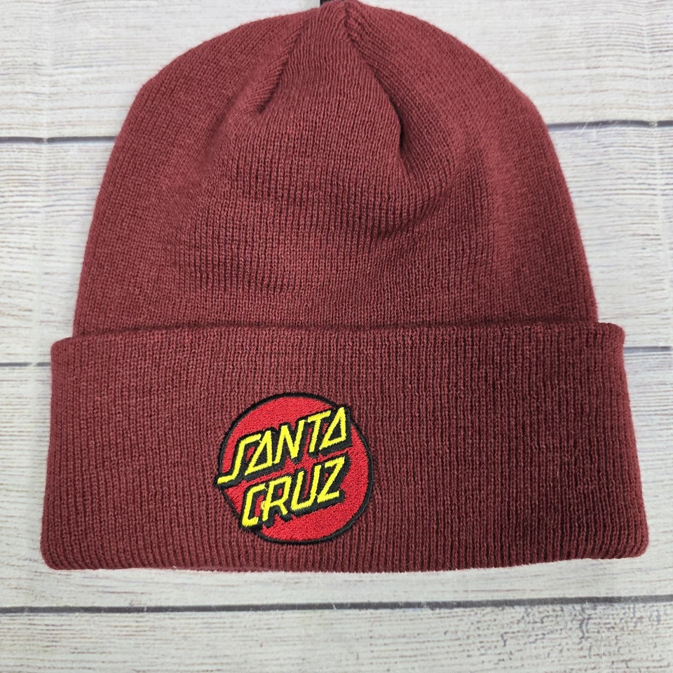 Santa Cruz Skateboards Beanie Cuffed Knit Cap Adult One Size NWOT - Image 2 of 4