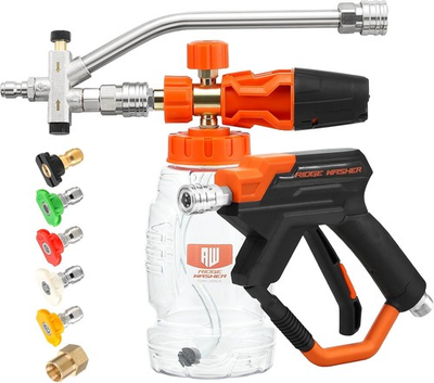 #ad RIDGE WASHER Pressure Washer Gun Foam Cannon with Dual Connector Accessory... $77.35