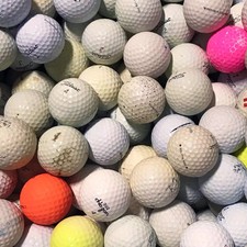 Large Assorted Hitaway/Practice Recycled Used Golf Balls, Color Mix - 100 Count