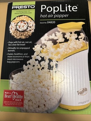 Presto 04820 PopLite Hot Air Popcorn Popper Brand New Sealed