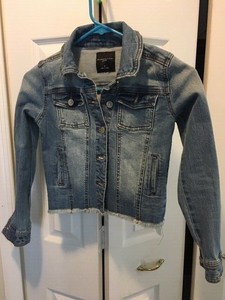 celebrity pink denim jacket