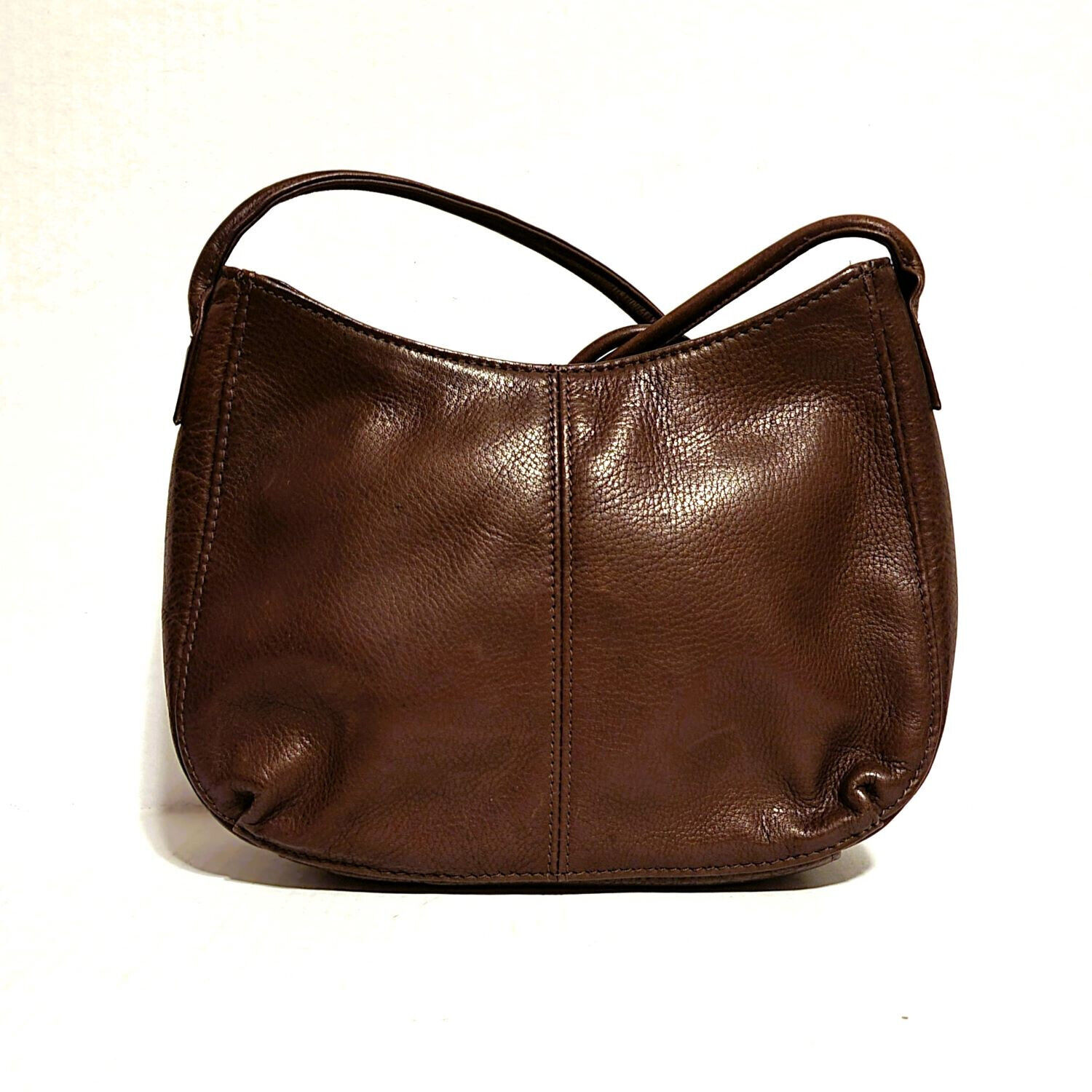 Fossil Purse Small Brown Pebbled Leather Crossbod… - image 3