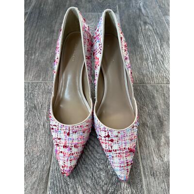 Women Ann Taylor Azra TweedMulticolor Heels, Size