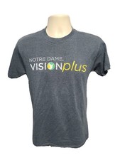 University of Notre Dame Vision Plus Adult Small Gray TShirt