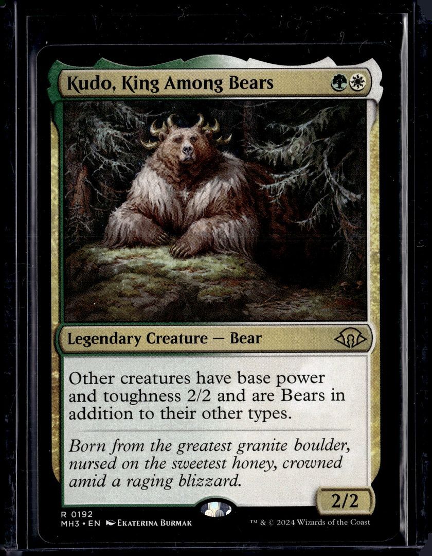 Magic the Gathering Modern Horizons 3 Rare Kudo, King Among Bears #432 ['97 Classic Print]