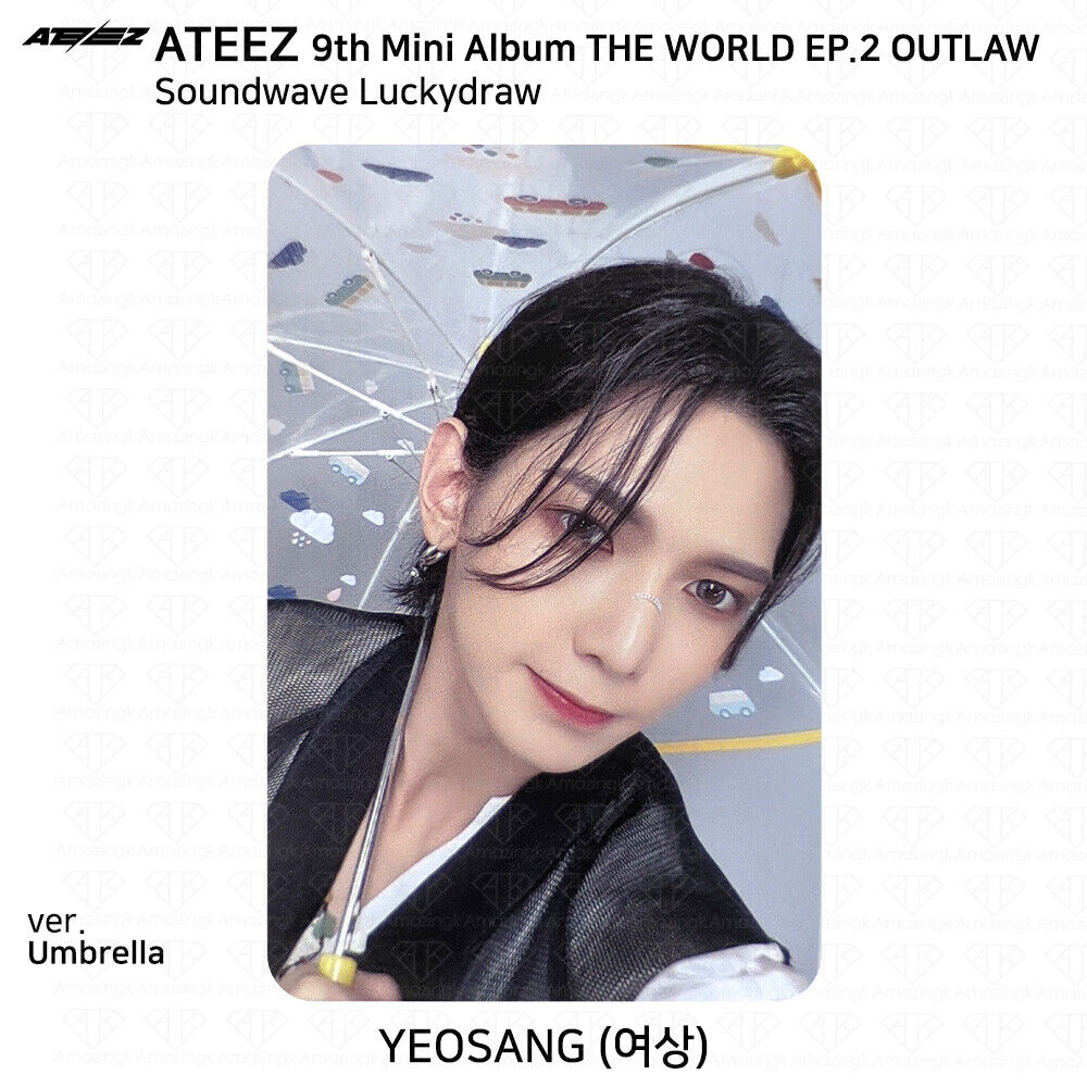 ATEEZ THE WORLD EP.2 OUTLAW Soundwave Lucky Draw Photocard ATEEZ THE WORLD EP.2 OUTLAW Soundwave Lucky Draw Photocard