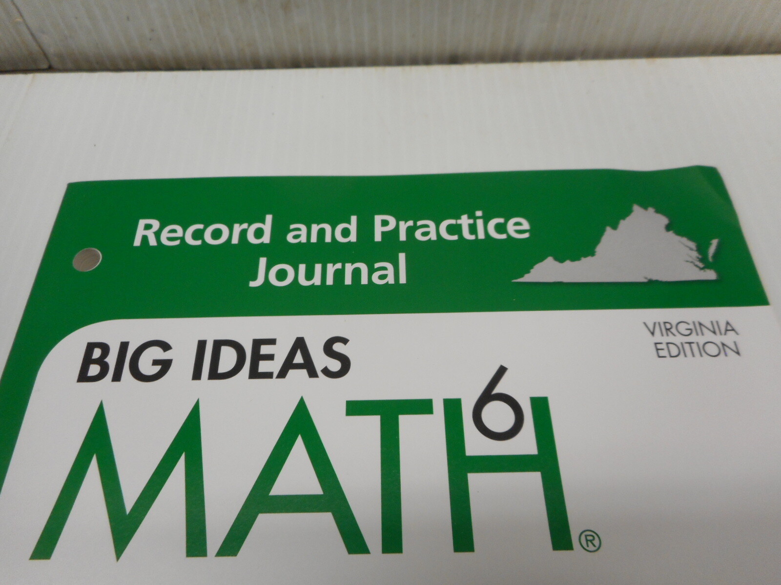 Big Ideas Math 6 Record and Practice Journal Virginia Edition (Trade Paperback) for sale online ...
