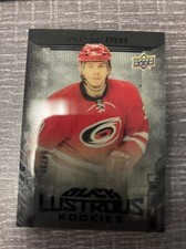 17-18 UD Black Valentin Zykov 08/25 Rookie ONYX Lustrous Rookies Hurricanes 2017