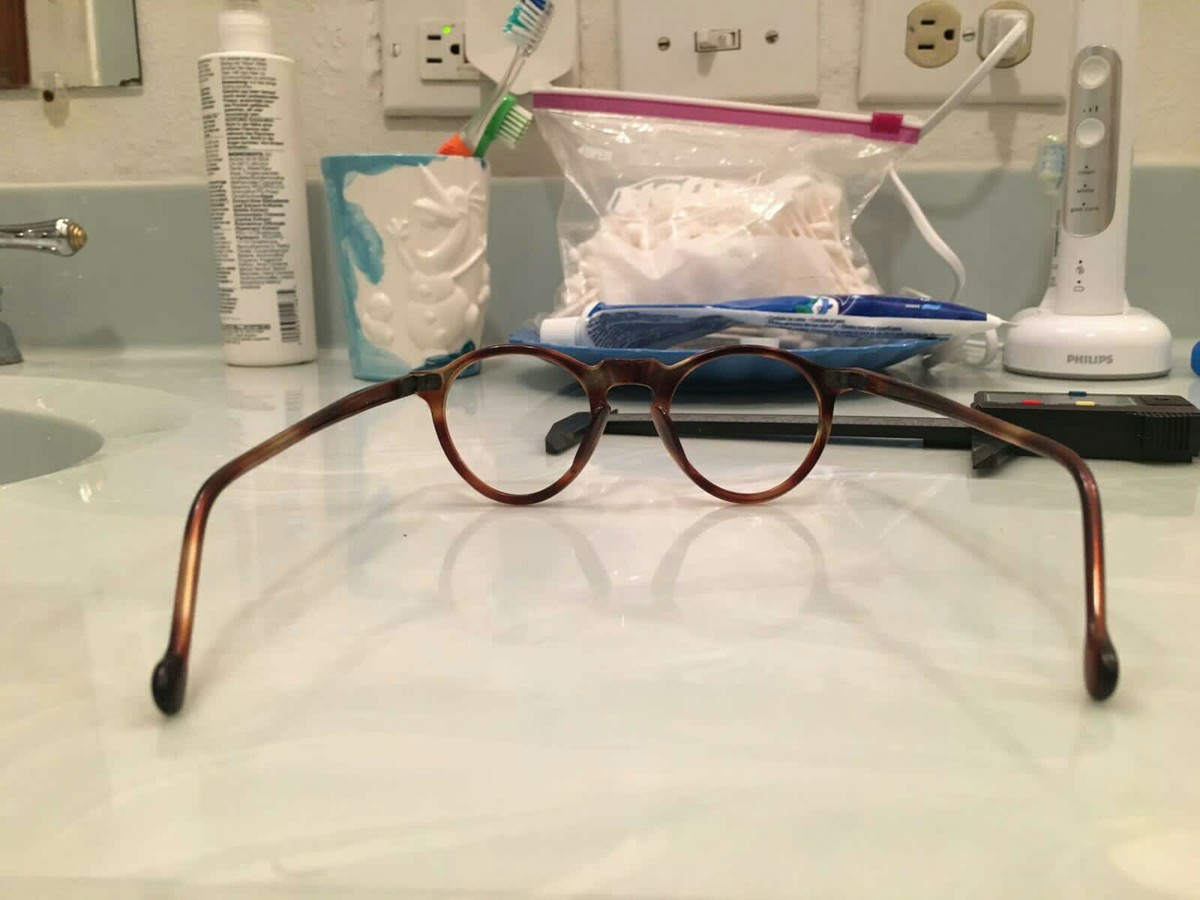 Vintage Round Panto 1950 French Eye Glasses Tortoise Brown 