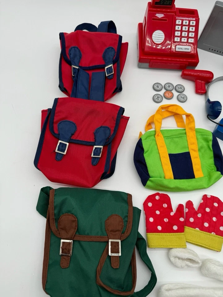 Lote Mixto de Accesorios Battat Mochilas Revistas Para Muñeca American Girl 18" Foto 2 de 4