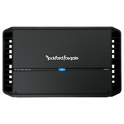 Rockford Fosgate P600X4 4-Channel 600W Car Amplifier - Black for