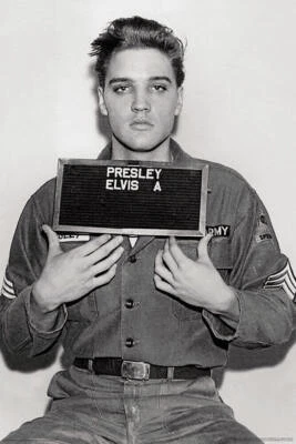 STUDIO B Elvis Presley-Enlistment Photo Poster Rolled 24 x 36