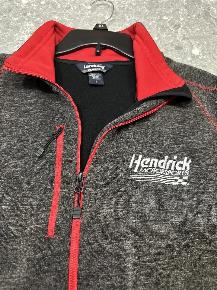 Chaqueta polar Hendrick Motorsports Landway pequeña cremallera completa carreras NASCAR Foto 2 de 4