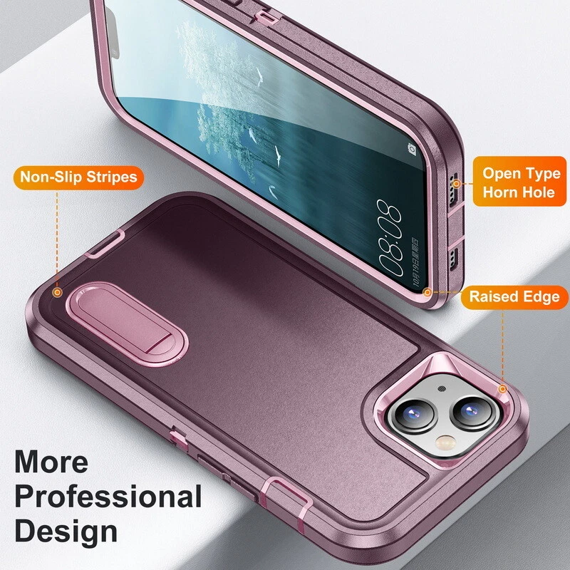 For iPhone 16 15 Pro Max 13 14 12 Heavy Duty Shockproof Hybrid Phone Case Cover - Image 2 of 4