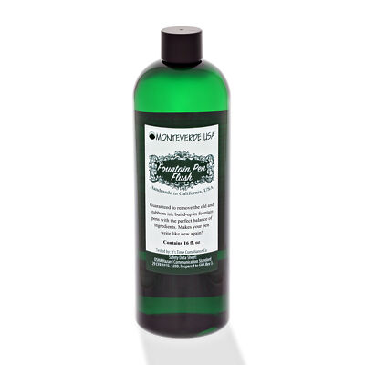 Monteverde Fountain Pen Flush to Clean Stubborn Build-Up, 16 oz - NEW