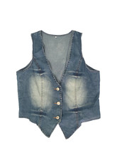 Y2k Cropped Denim Vintage Wash Vest Size M Boho Chic Cowgirl Festival Western