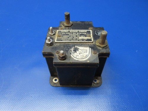 Hartman Electrical Reverse Current Relay 24v P/N AN3025-1 TESTED (1224-1292)