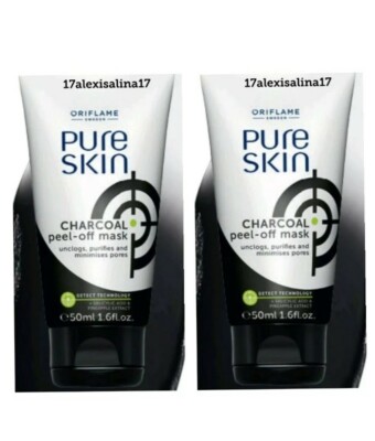2 × Oriflame reine Haut anthrazit Abziehmaske