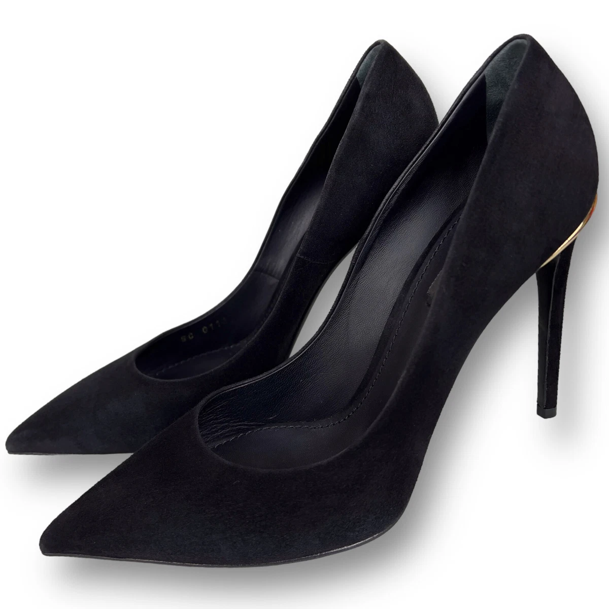 Louis Vuitton Eyeline Pump high heels black suede 40 LV or 10 US