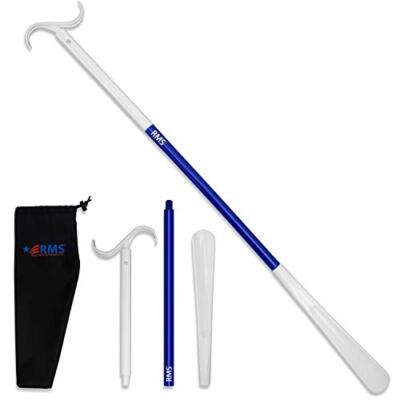  35.5 Inch Extra Long Shoe Horn Dressing Stick Aid Helper with Travel Bag 