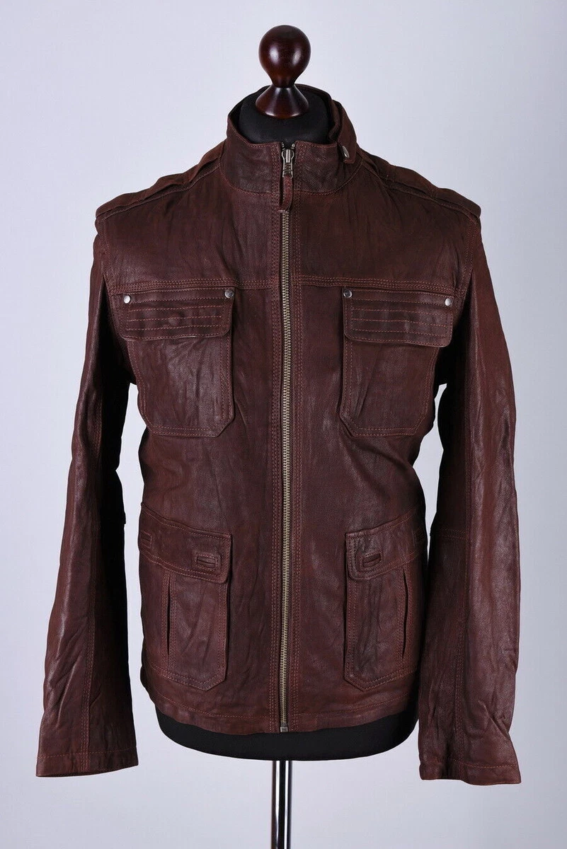 Joe Browns Classic Leather Harrington Jacket