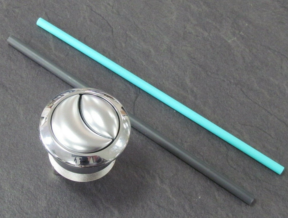 FLUSH BUTTON ARMITAGE / IDEAL / GEBERIT DUAL FLUSH CHROME & SATIN CHROME
