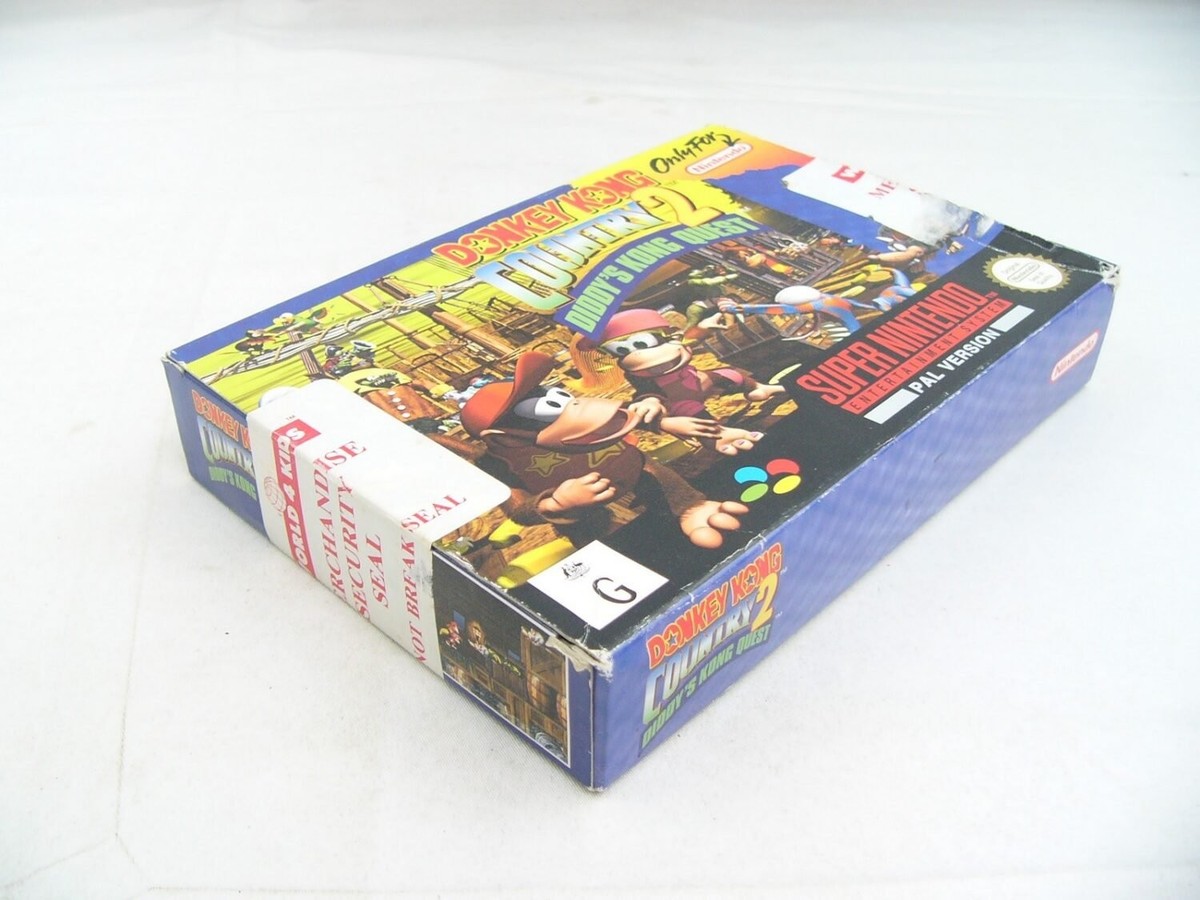 Boxed SNES Super Nintendo Donkey Kong Country 2 Diddy's Kong Quest