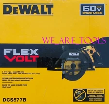 DEWALT DCS577B FLEXVOLT 60V MAX 7-1/4in Cordless Circular Saw Worm Drive Brake