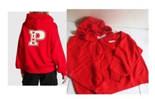 PINK Victoria Secret Ivy Fleece Campus Full Zip Hoodie Sweatshirt L Relaxed Fit