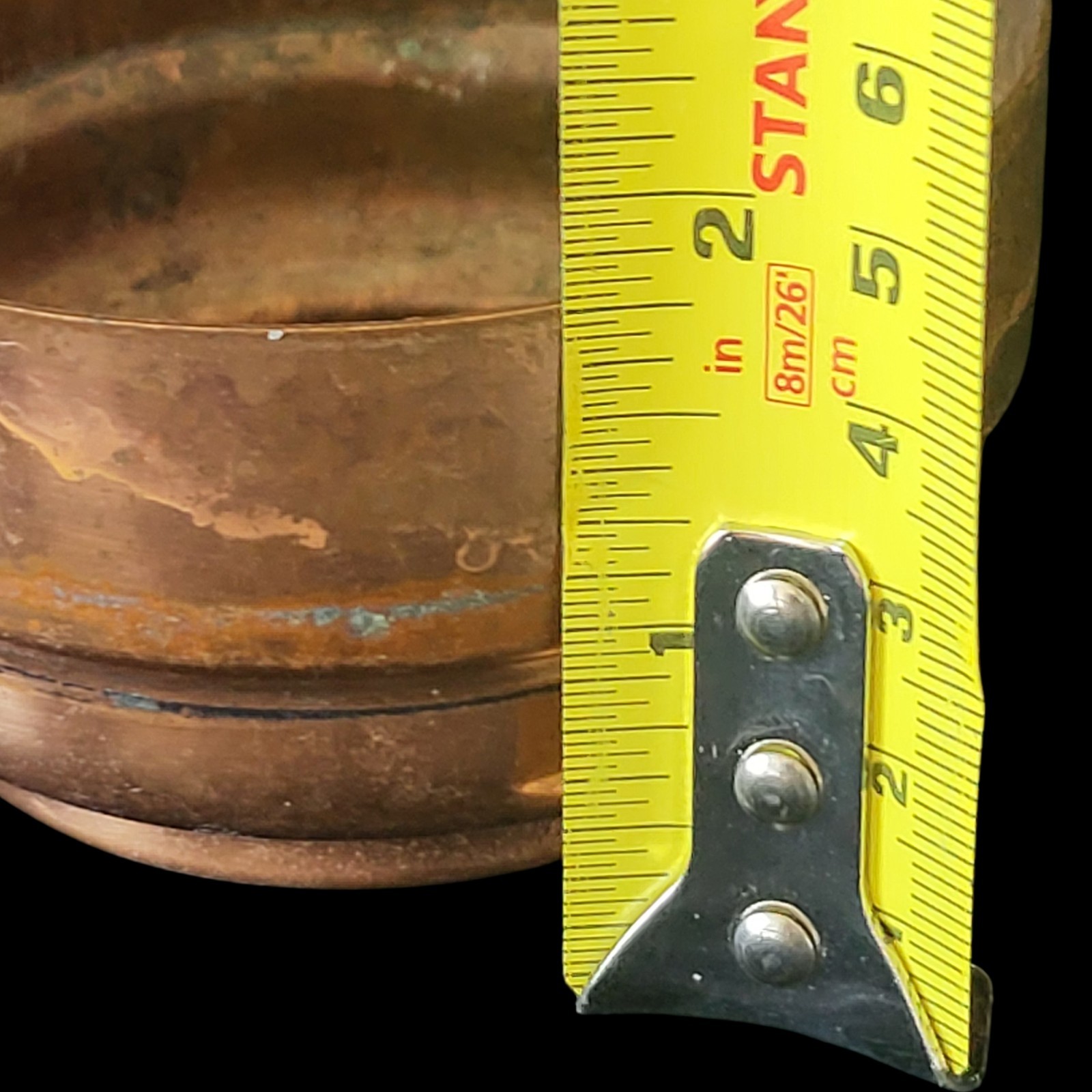 Vintage Candle Holder Base Copper Cup