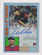 2025 Topps Archives FAN FAVORITES AUTOGRAPH BLUE VALENTE BELLOZO RC 2/25 AUTO