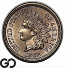 1862 Indian Head Cent Penny *Try To Find Nicer* Flashy Superb Gem BU++