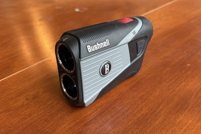 Bushnell Tour V5 Golf Laser Rangefinder, Magnetic Grip, Black/Gray