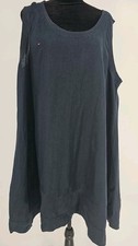 Tommy Hilfiger Relaxed Dress XL Navy Linen Blend Sporty Light Weight