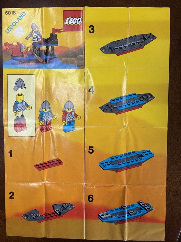 Lego Castle Battle Dragon (6018) Instruction Booklet Only