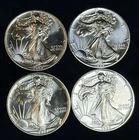 Lot Of 4 1989 American Silver Eagles .999 Fine Coins 4 Oz Total, No Reserve #11