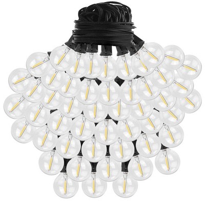 50FT Decorative Globe String Lights Outdoor Indoor 25Pcs Bulb Light Strings Fair