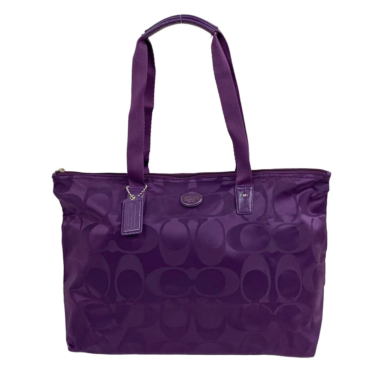 Coach Purple Signature Handbag for sale | eBay